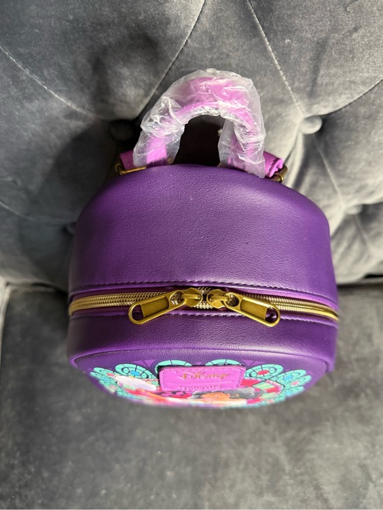 Loungefly Purple Esmeralda Character Mini Backpack with Stained Glass Motif main image 6